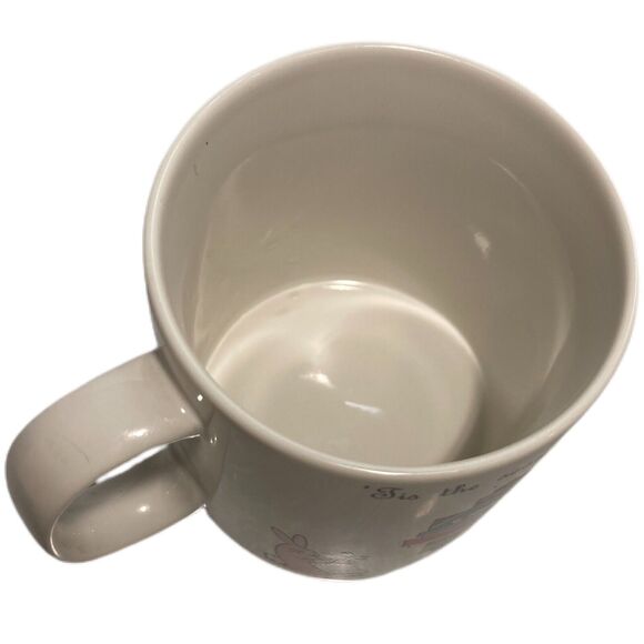 Tis the Season to Go Shopping Christmas Mug Russ Berrie Vintage 80s Funky Retro - Picture 7 of 14